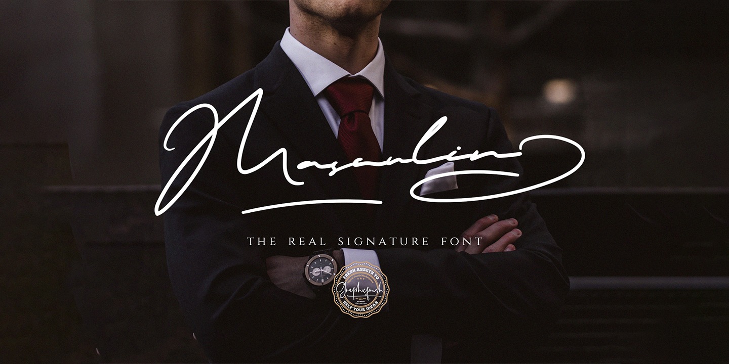 Masculin Swash Font preview